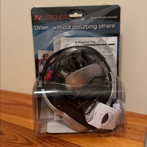 Unisar TV Listener Stereo Wireless Headset Hearing Hi Mode Headphones TV-777